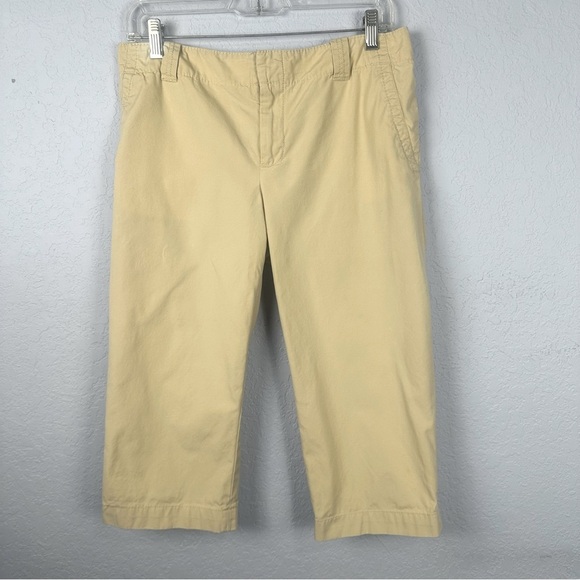 Lily Pulitzer Cotton Khaki Chino Capris Size 6 Pants - Picture 1 of 6
